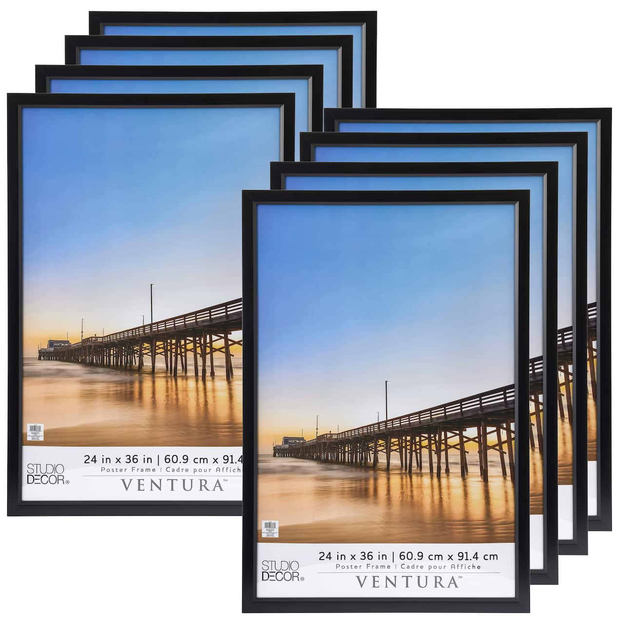 8 Pack: Black Poster Frame, Ventura™ by Studio Décor®